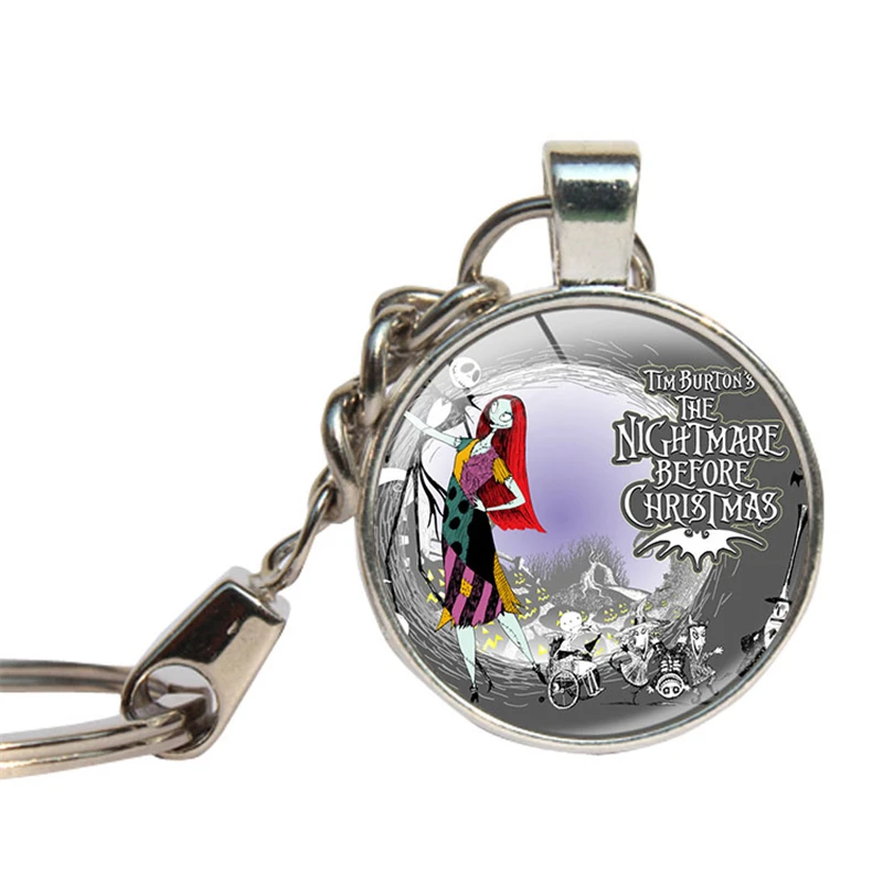 Кошмар перед Рождеством брелок со стеклянным кабошоном кулон ювелирные изделия