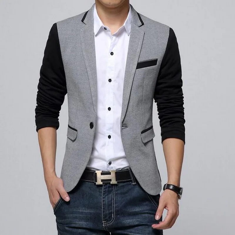 Блейзер на одной пуговице для мужчин модный мужской блейзер костюм платье