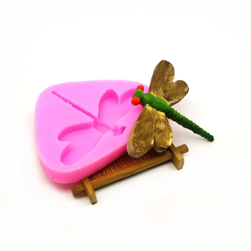 Силиконовая форма в форме стрекозы для торта украшения силиконовая инструменты