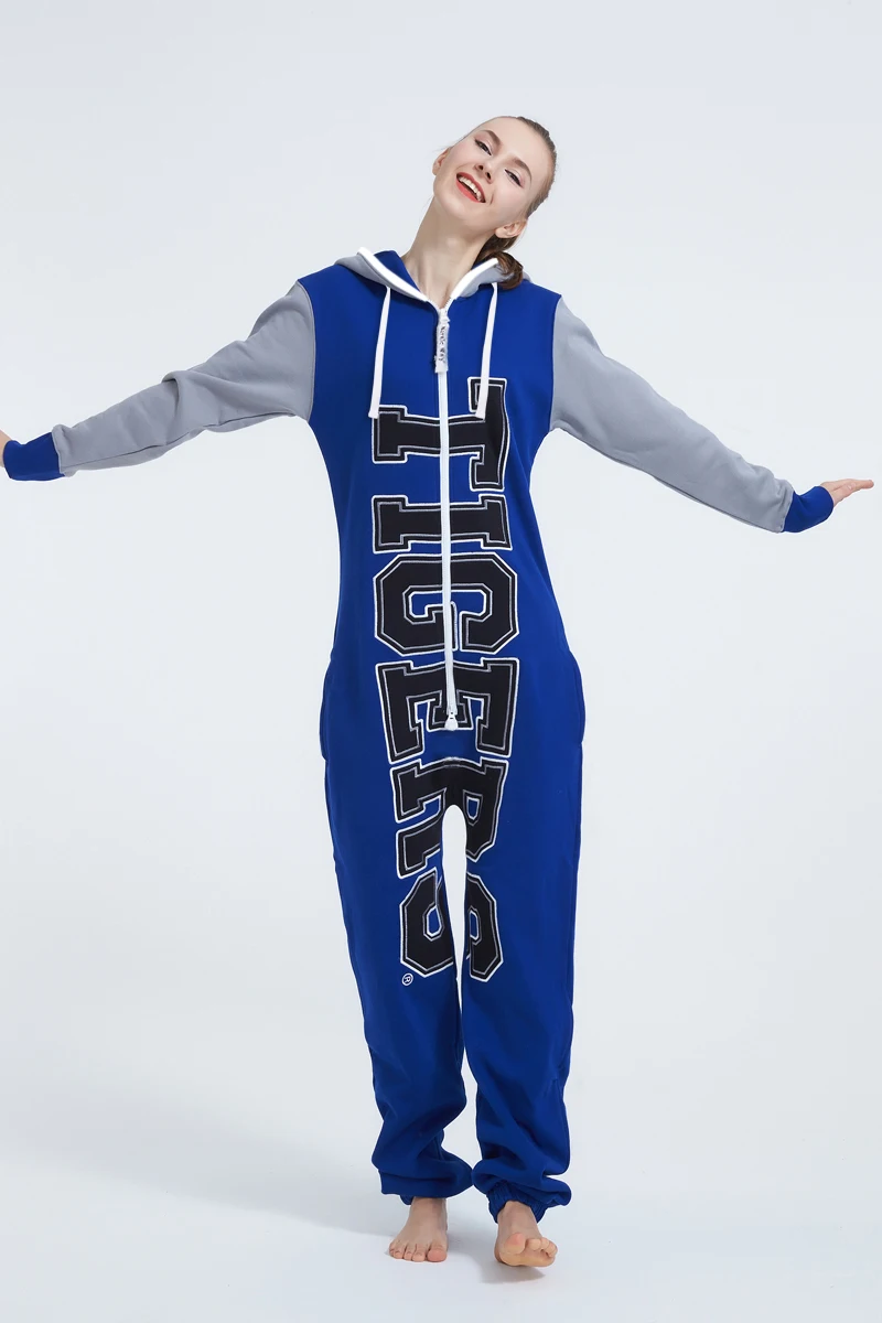 Женский комбинезон Zooop It Up R универсальный флисовый унисекс с капюшоном на молнии