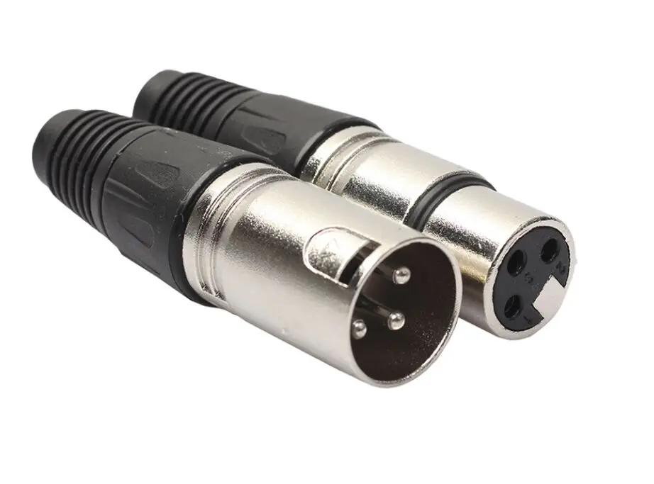 1 шт./лот разъем XLR женский и мужской микрофонный кабель MIC адаптер для микрофона