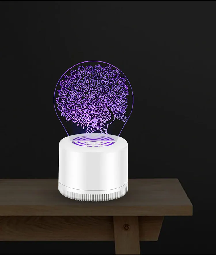 3D Отпугиватель комаров бесшумная Бытовая светодиодная подсветка USB ювелирные