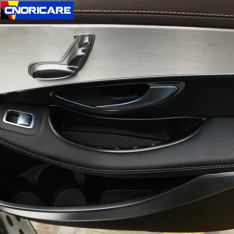 Двери автомобиля подлокотник коробка для хранения украшения для Mercedes Benz C Класс W205 GLC X253-17 интерьер модифицированные аксессуары