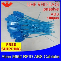 uhf rfid tag abs cable tie alien 9662 915m 868m 860 960mhz higgs3 epc 6c 200pcs free shipping smart long range passive rfid tags