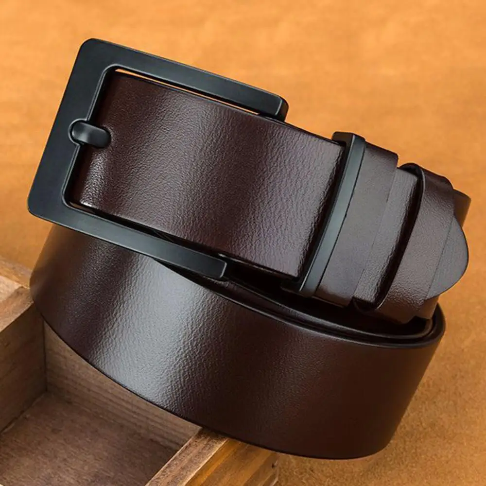 Мужские ремни из натуральной бычьей кожи FAJARINA Дизайнерские повседневные с