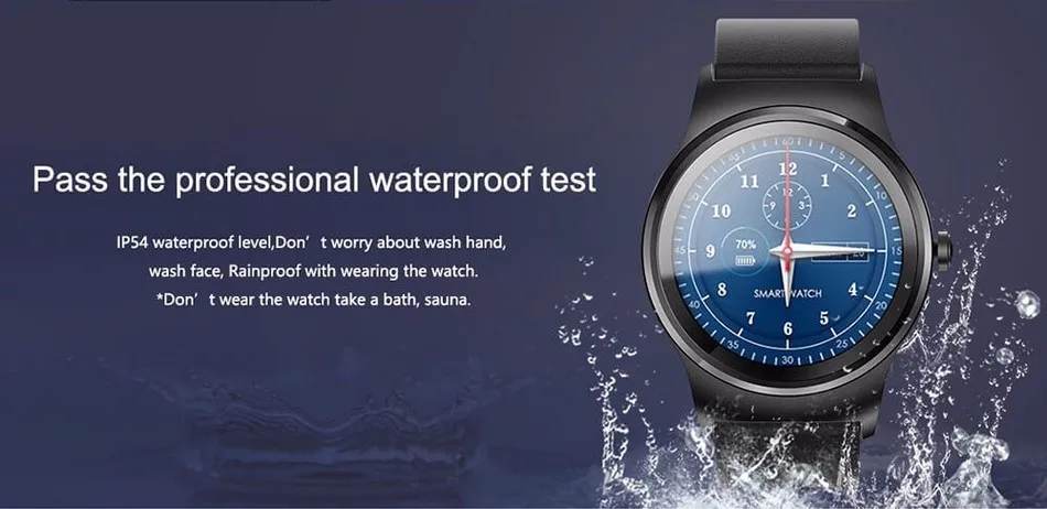 SMA-R Bluetooth Полный Круглый Smartwatch Спорт Шагомер монитор сердечного ритма кожа Смарт часы наручные Телефон для iOS Android