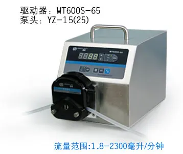 

WT600S-65 YZ25 Lab Food Industrial Basic Speed Variable Big flow Peristaltic Filling Dosing Pump 50-1700ml/min