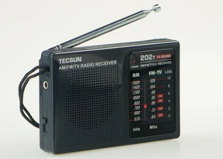 TECSUN R-202T FM/AM/tv радио приемник Мини Портативный размер. Простой в управлении экономичный аккумулятор потребляет, чем цифровая популярная модель