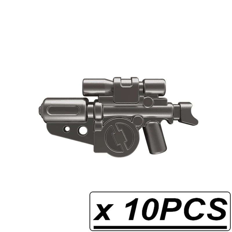 10pcs PGPJ0154 Guns Trek Halo Звёздные войны научная фантастика будущее оружие пакет для MOC части строительные блоки игрушки для детей - Цвет: 10pcs PGPJ0154