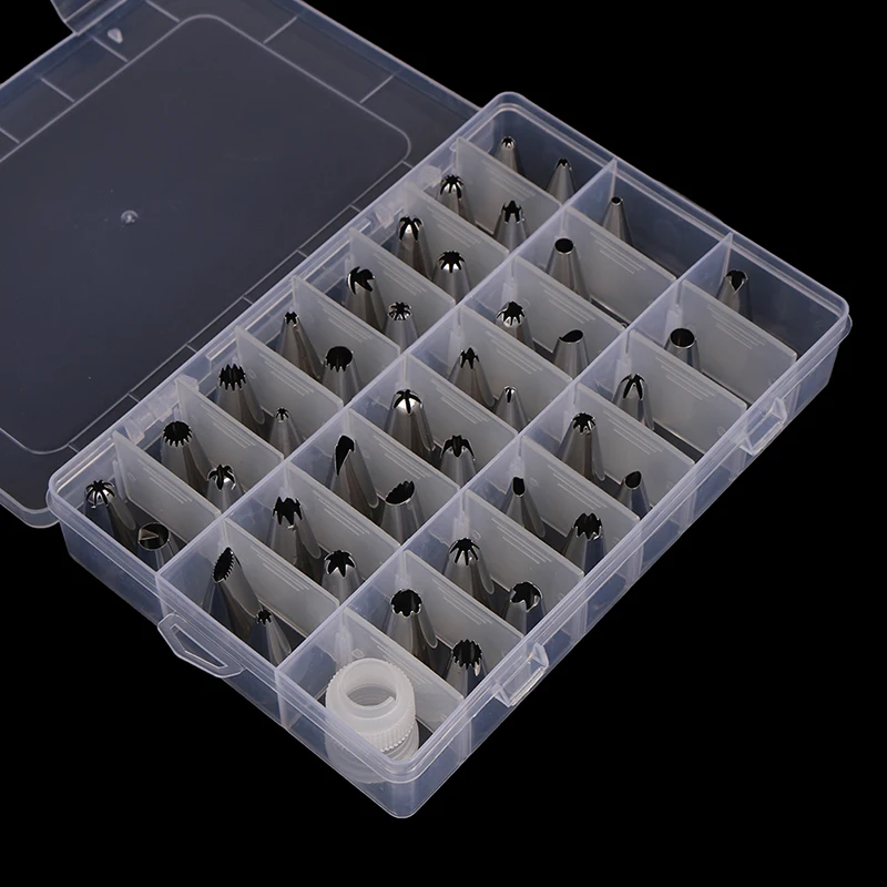 New 42Pcs/Set Kitchen Accessories Stainless Steel Silver Different Icing Piping Nozzles Cake Decorating Large Pastry Tips Set | Дом и сад