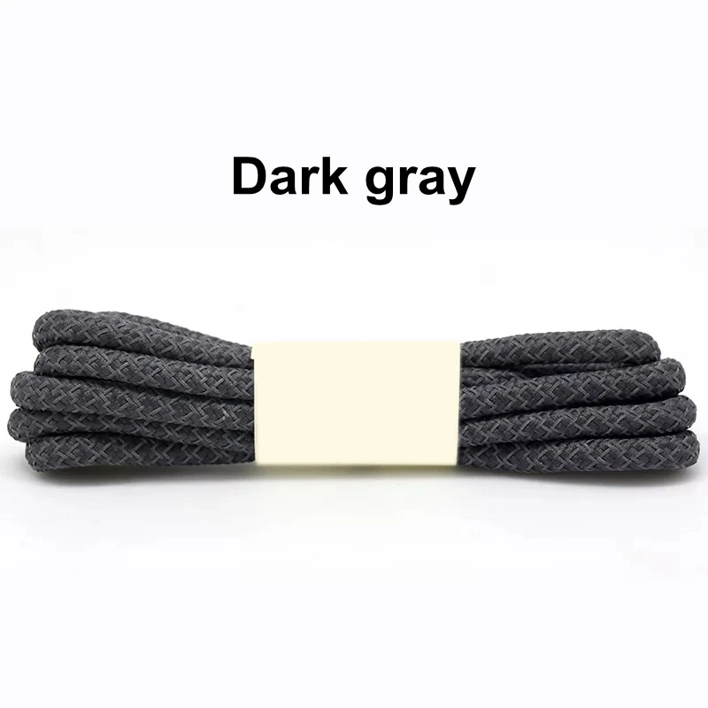 Dark gray 1 пара флуоресцентный кроссовки шнурки спортивные шнурки 3м Reflective круглые веревочные шнурки Длина 100/120/140/160 см шнурки Led - Цвет: Dark gray