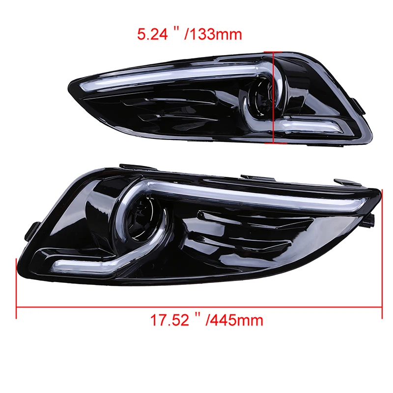 POSSBAY противотуманная фара DRL дневные ходовые огни для Ford Fiesta Sedan 2013- Facelift светодиодный белый желтый свет сигнала тушенки
