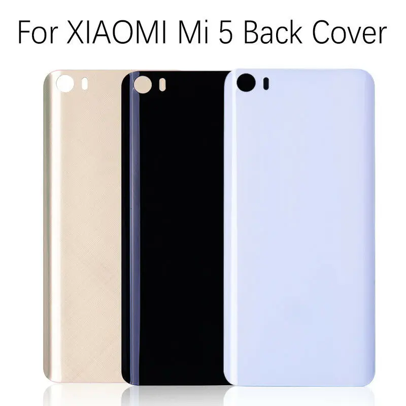 Sinbeda задняя дверь батарейный корпус для Xiaomi 5 MI Задняя стеклянная крышка MI5 панель