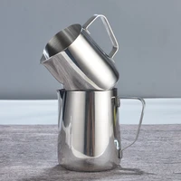 1pc coffeeware stainless steel coffee milk jugs 150ml 350ml latte art milk frothing pitcher steaming jug cups