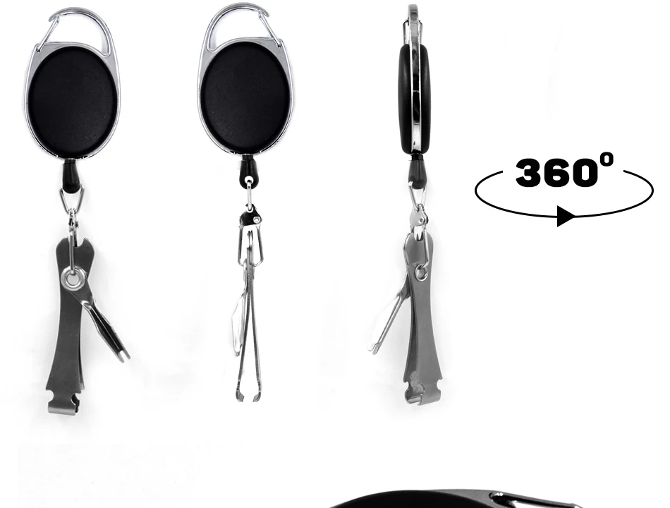 MNFT Fly Line кусачки Быстрый гвоздь инструмент связывания узлов УЗЕЛ Tyer и кусачки w/Zinger Ретрактор