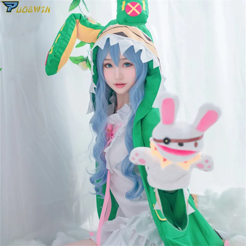 Костюмы для косплея Yoshino с капюшоном зеленое Женское пальто девочек костюмы на
