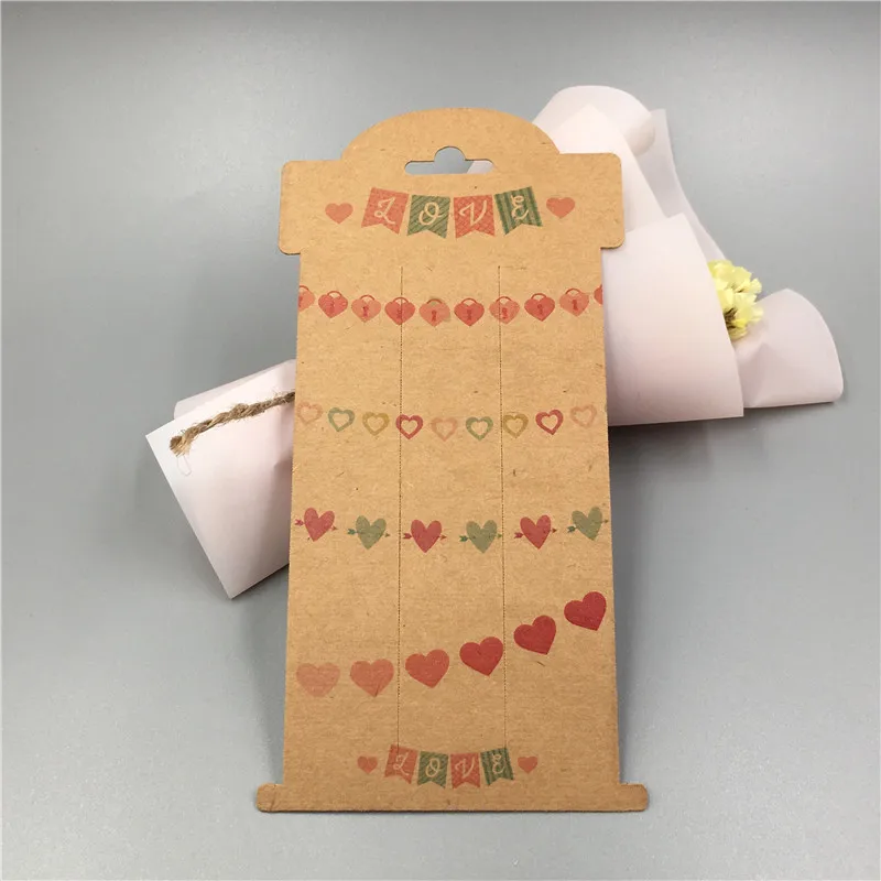 100Pcs 16*8cm Color Printing Paper Jewelry Packaging Card for Single Clip/Hair Clip/ Claw Kraft Display | Украшения и аксессуары