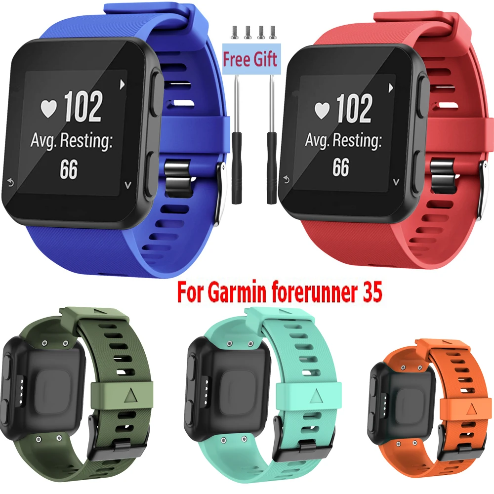 COMLYO Silicone Wristband For Garmin Forerunner 35 Strap Watchband Replacement Bracelet Wrist Bands Forerunner35 Band | Электроника