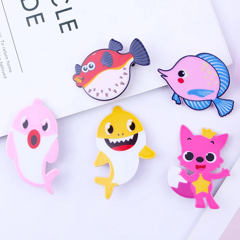 Рыбий набор заколок для волос детей девочек ребенок Aligator коготь женские