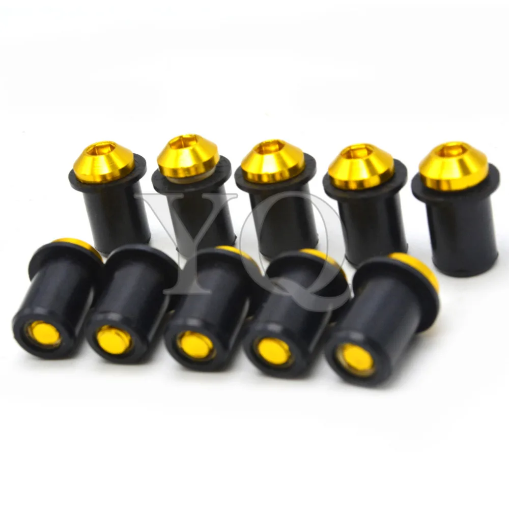 motorcycles parts Windshield Spike Bolts Screws M5 Nuts For 2006-2014 Yamaha FZ1 FZ6 Fazer FZ8 FZ6R XJ6 MT-07 MT-09 MT09 13 cn | Автомобили