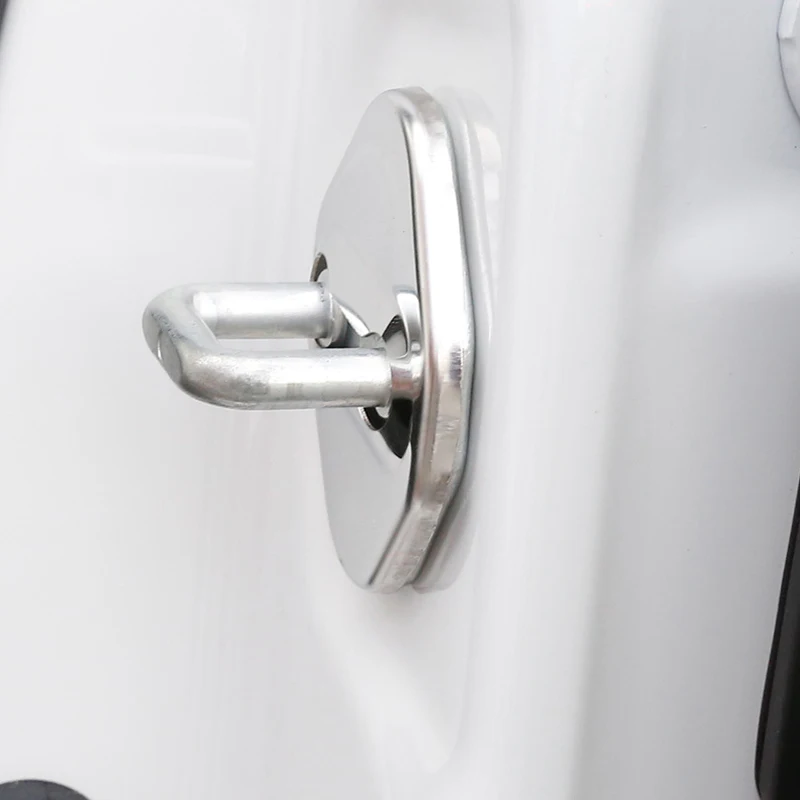 2pcs Car Door Lock Cover Sticker Protective Case Trim stainless steel Styling for Toyota C-HR | Автомобили и мотоциклы