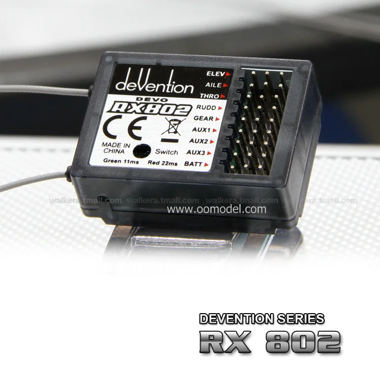 Walkera RX802 8 CH приемник Devention для devo 6/devo 7/devo8s/devo10/devo12 Бесплатная доставка | Игрушки и