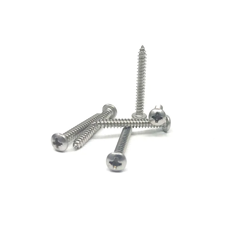 50pcs M5*10/12/16/20/25/30/35/40mm GB845 phillips stainless steel 304 pan head Self Tapping Screws | Обустройство дома