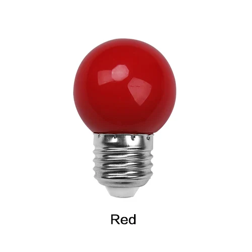 E27 светодиодные лампы bollillas красочные лампада ампул RGB светодиодный светильник SMD 2835 фонарик 220 В G45 Глобус лампы домашний декор - Испускаемый цвет: red