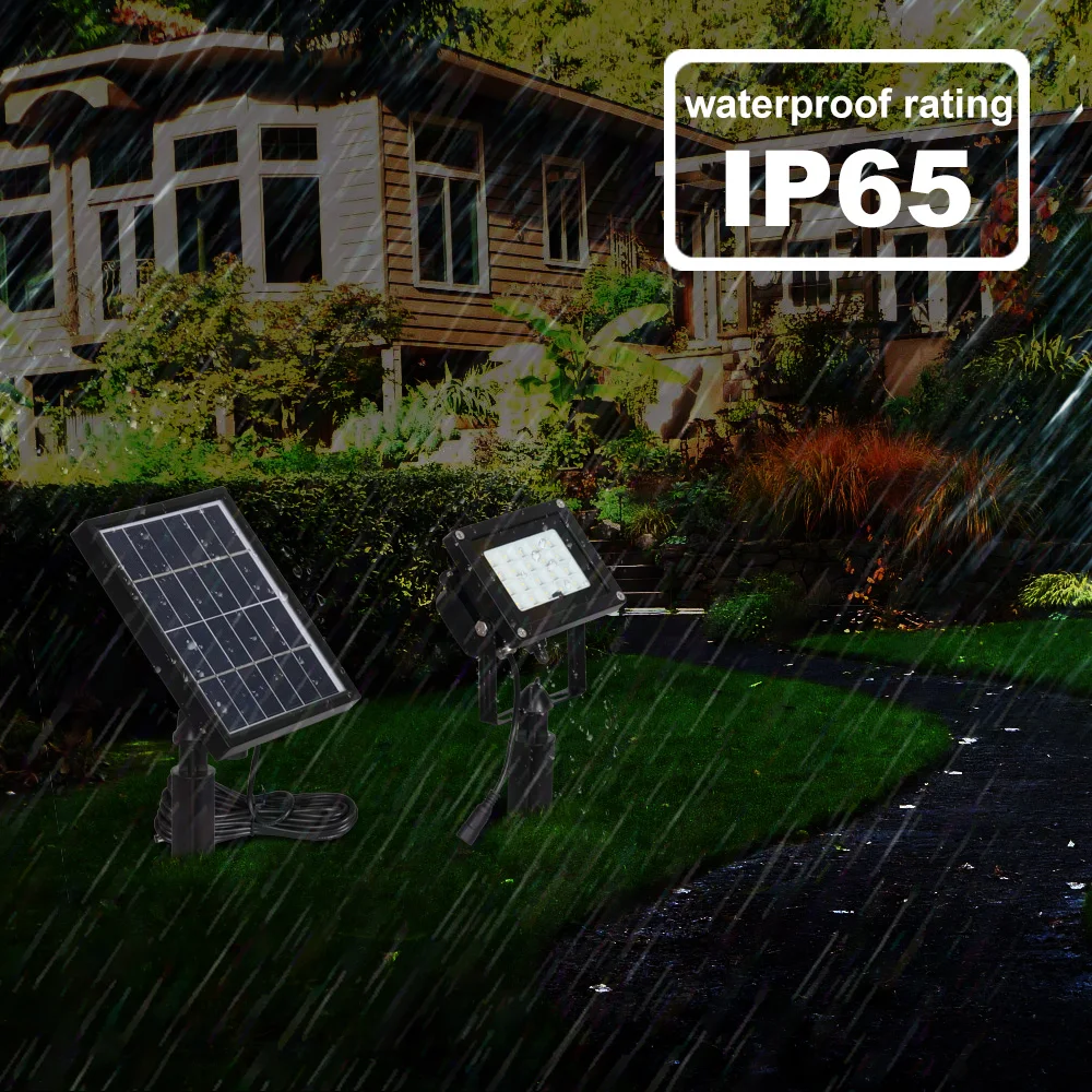 T SUNRISE Солнечный свет 10 Вт 20 светодиодов Наружное освещение водонепроницаемый IP65