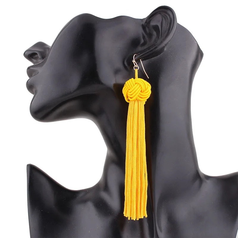 Boho Long Tassel Maxi Earrings Ethnic Big Exaggerated Hook Earring For Women Accessories Fashion Jewelry DE2116 |
