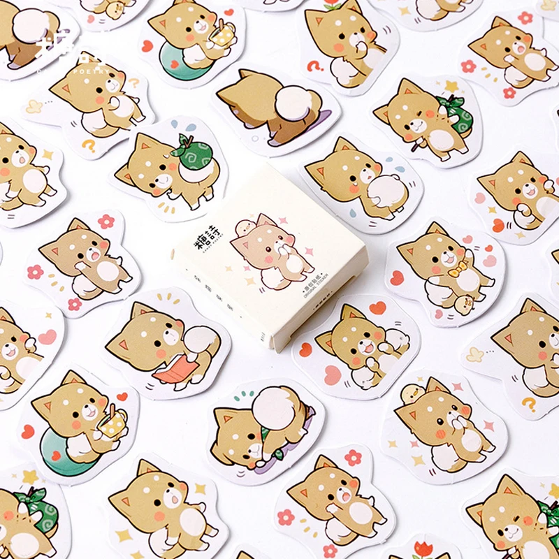 45 шт./кор. Косплей Shiba Лисья Секретная служба (inu Декор наклейки в виде мультяшных