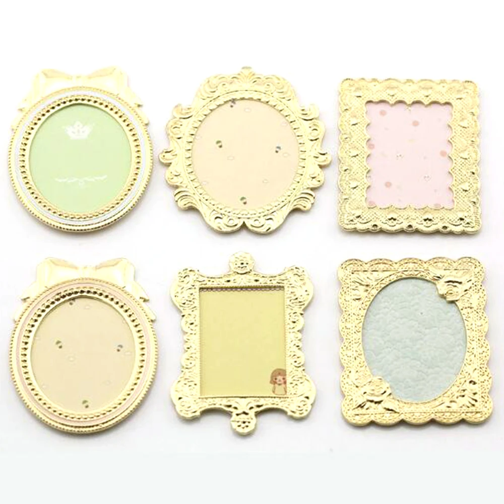 6 pcs style Nail Tips Display Board Tool Set Retro European Style Hard Paper Showing Shelf Cards Manicure A401 |