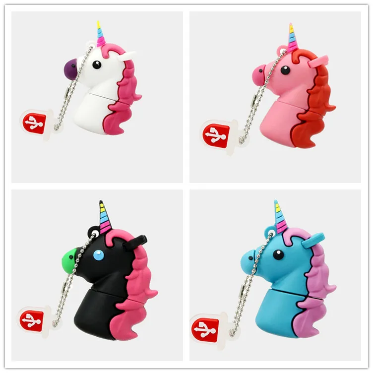 Высокоскоростной USB 3 0 флеш-накопитель в форме единорога 64 ГБ 32 usb 4 8 16 | Компьютеры