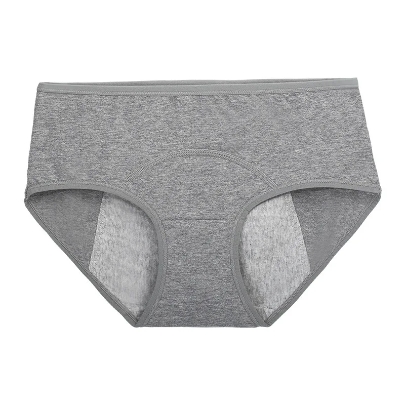 Deep grey 3 шт./лот, женские Однотонные трусы, для менструации, для сцены, герметичные, физиологические брюки, для вентиляции, для мам, под брюками, герметичные трусы - Цвет: Deep grey