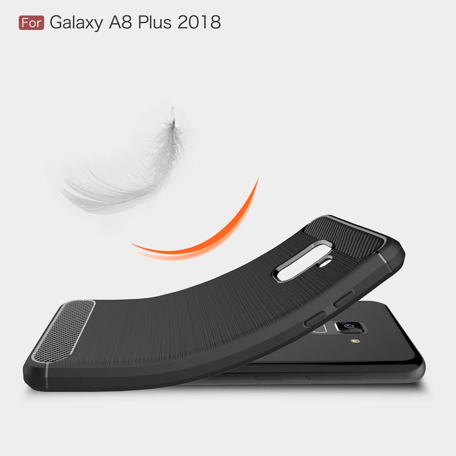 TPU чехол для samsung Galaxy A8 2018 SM-A530W sm-A530 SM-A530N углеродного волокна крышка 5 SM-A530F телефон