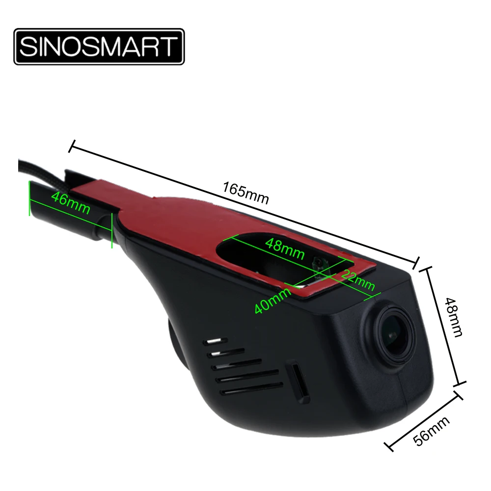 SINOSMART 96672 автомобильный Wifi DVR для Buick Excelle/Regal General Model и т. д. управление с помощью