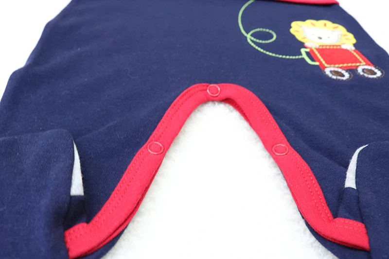 Little Q New Style Pure Cotton Newborn O-Neck One Piece Romper Autumn and Spring Boys Thin Baby Clothes Fashion Toddler Clothing |