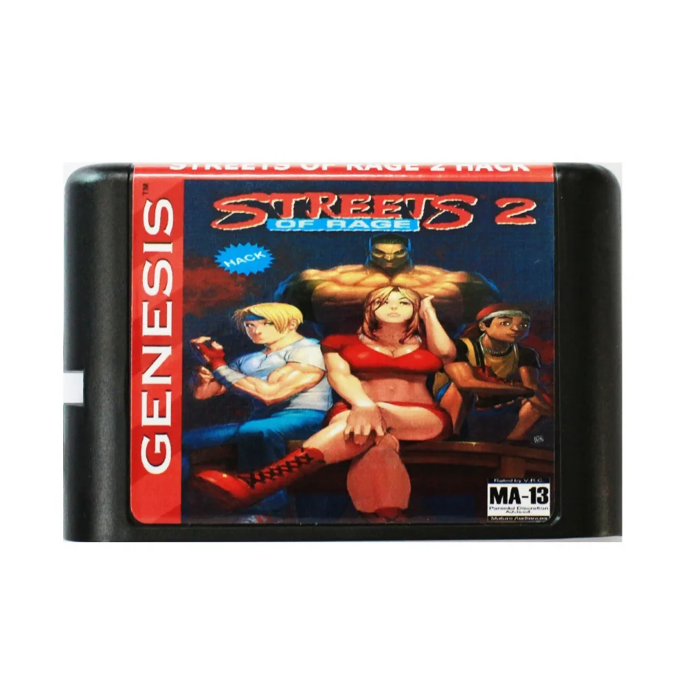 Улицы ярости 2 взлома (23 человек) 16 бит MD карточная игра для Sega игры SEGA Mega Drive