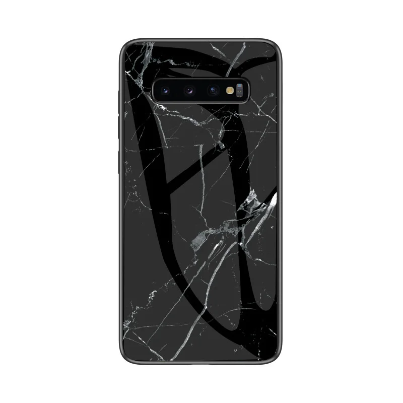 4 Для samsung Galaxy S10 5G чехол, мраморный узор, гладкая задняя крышка из закаленного стекла для samsung Note 10 plus Note10+ S10 Plus S10e - Цвет: 4