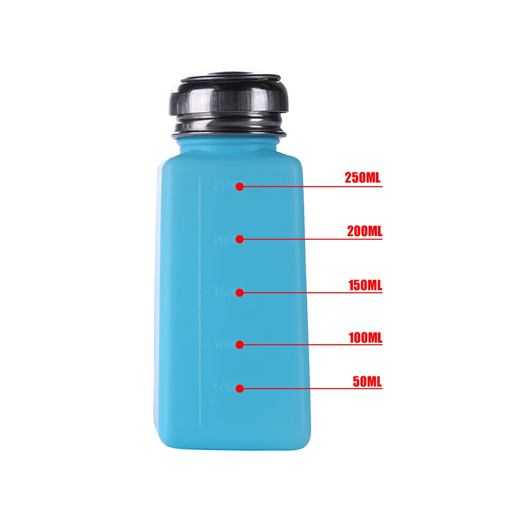 100/200/250ml Liquid Alcohol Bottles Press Pump Dispenser Durable Stainless Steel Cap for Photography Photo Studio Cleaning Tool |