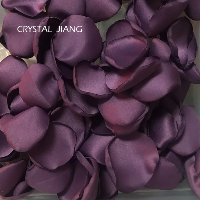 

Dark Purple Petals For Weddings Soft Flower Girl Rose Petal 100 pieces /Lot