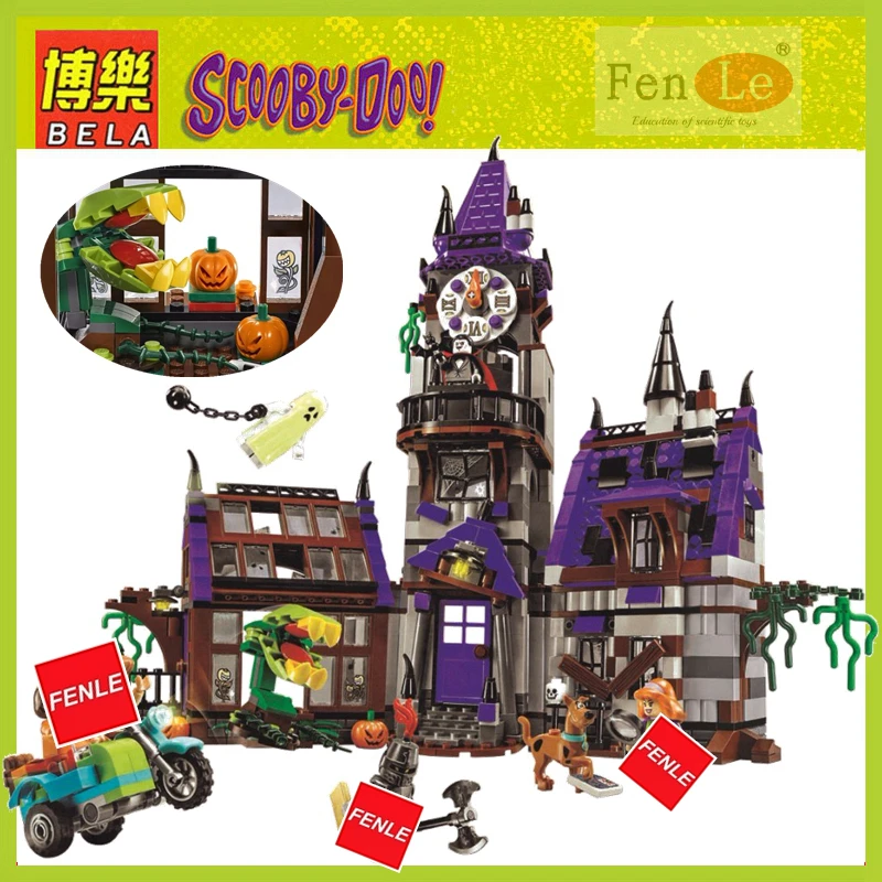 10432 Scooby Doo таинственный призрак дом 860 шт. строительные блоки игрушки Совместимые 75904 конструктор для детей подарок