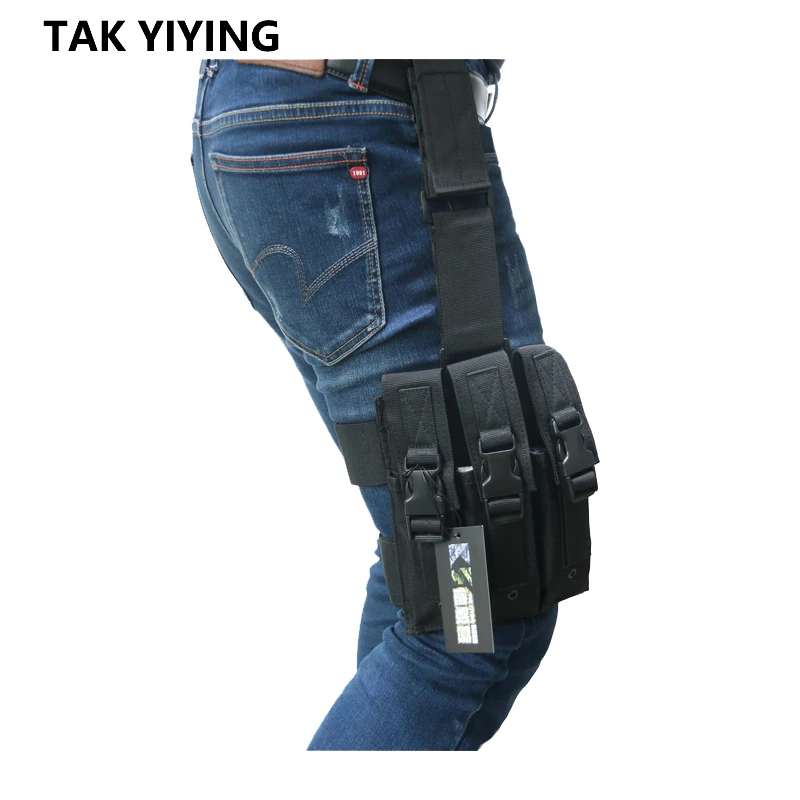 TAK YIYING тактический страйкбол Quick Release MP5 Drop Leg тройной маг Чехол держатель MOLLE Mag Чехол картридж Клип Чехол черный