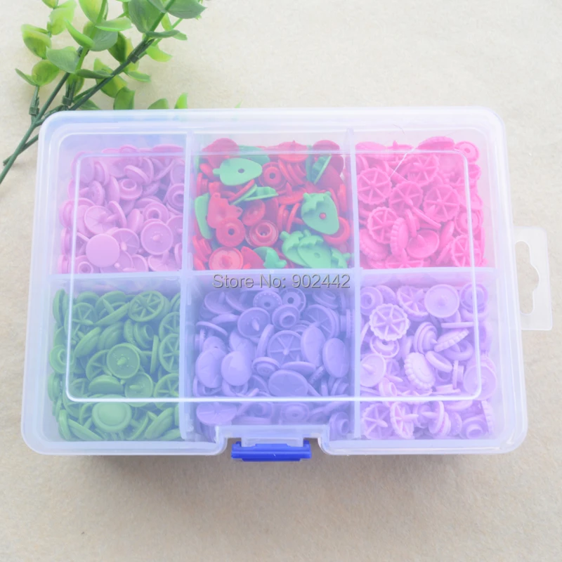 6 видов конструкций разные модные пластиковые кнопки для детской одежды