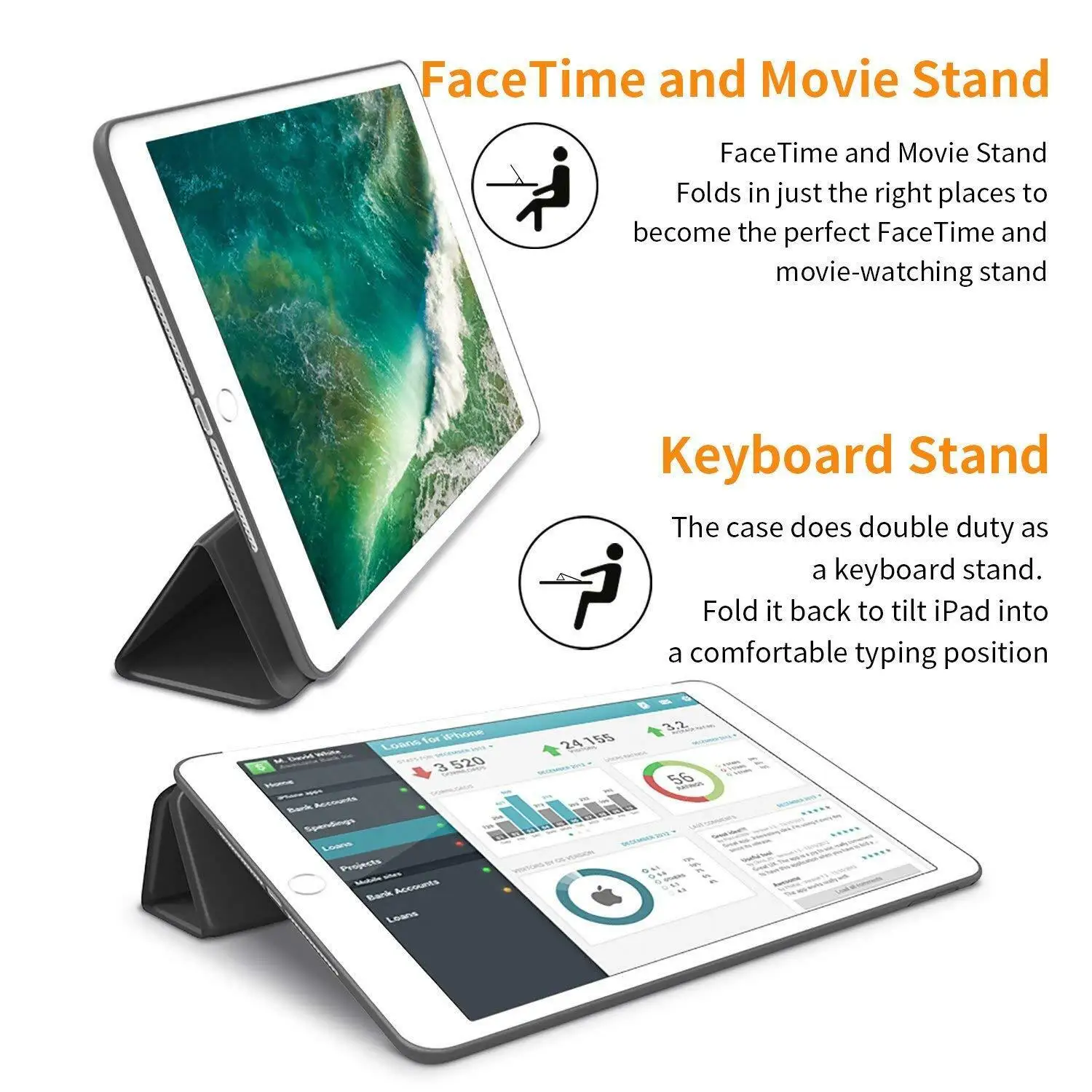 Utral тонкий защитный чехол для iPad 2 Ipad 3 4 умный складной книжка из ТПУ 9 7 дюйма с
