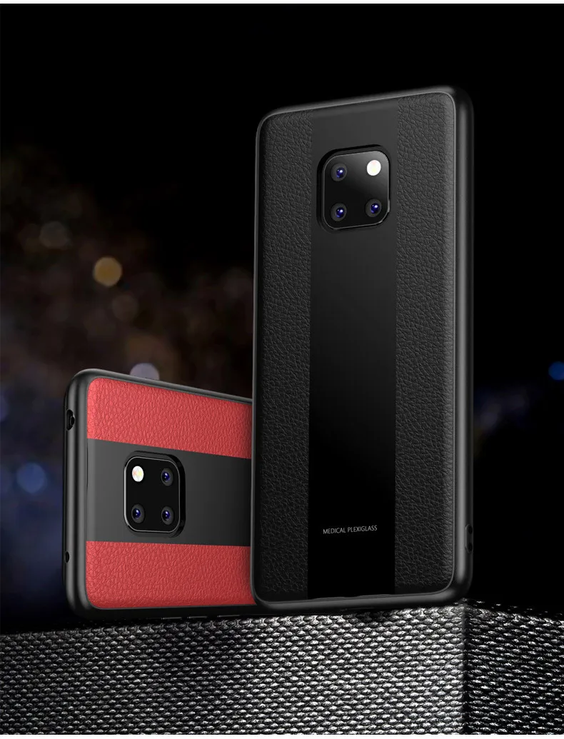 Роскошный чехол для Huawei Mate 20 Pro из искусственной кожи деловая сумка телефона 20X