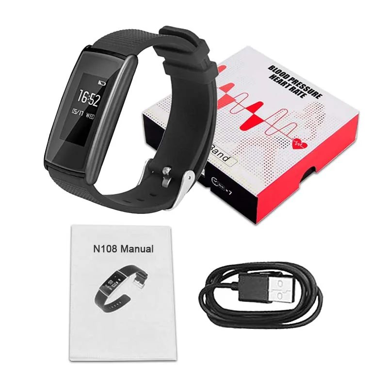 FREZEN N108 Smart Band Bracelet Heart Rate Monitor Wristband Fitness Tracker Blood Pressure Smartband for IOS Android | Электроника
