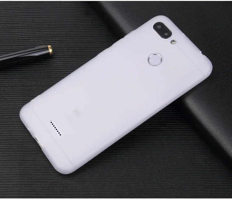 Чехол для Xiaomi Redmi 6 мягкий чехол телефона из ТПУ милое желеобразное матовое