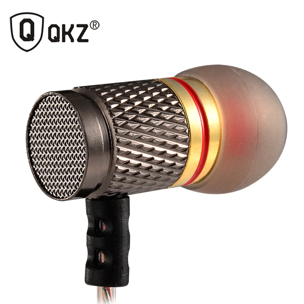 QKZ ED2 наушники и гарнитура для телефона DJ MP3 гарнитура провод auriculares гарнитура музыкальные наушники металлические наушники fone de ouvido