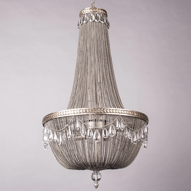 Большая светодиодная алюминиевая цепь Светильники для гостиной подвесной